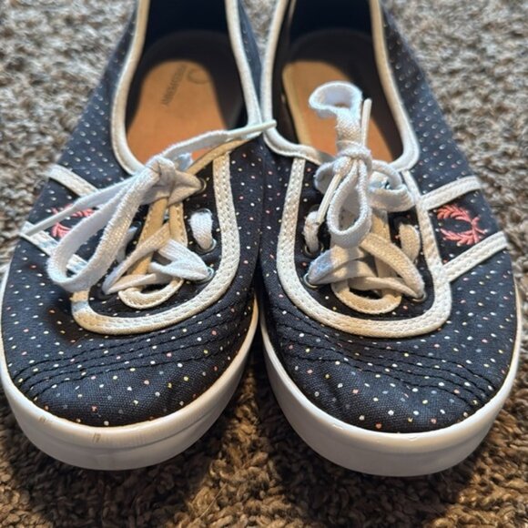 Fred Perry 8.5 Blue with dots Slipons - Picture 10 of 10